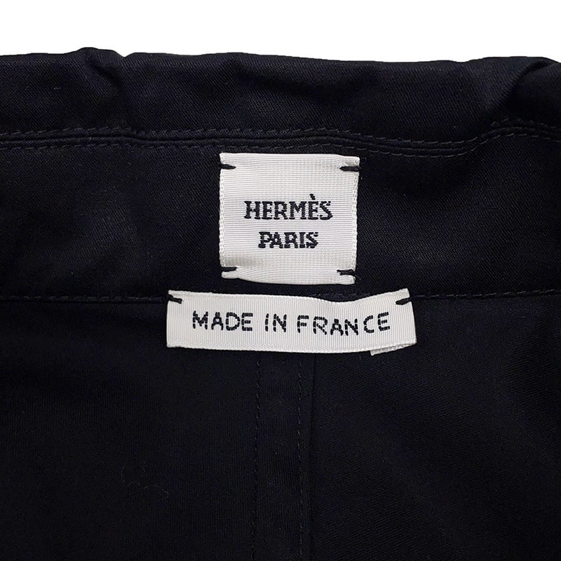 エルメス ワンピース シャツワンピース クルードセル セリエボタン コットン レディースサイズ36 HERMES アパレル 黒
