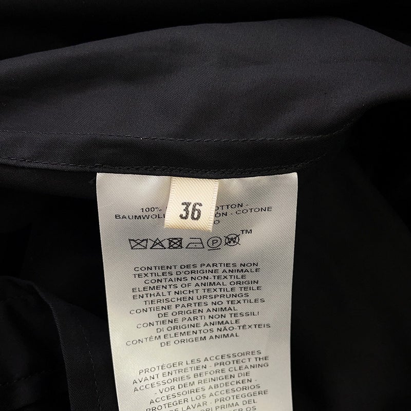 エルメス ワンピース シャツワンピース クルードセル セリエボタン コットン レディースサイズ36 HERMES アパレル 黒