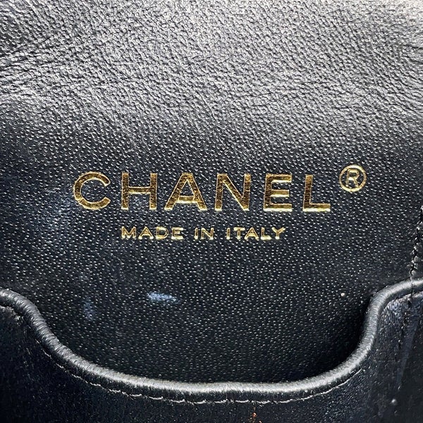 シャネル チェーンショルダーバッグ ココマーク マトラッセ バニティ キャビアスキン AS2362 CHANEL ヴァニティ 黒