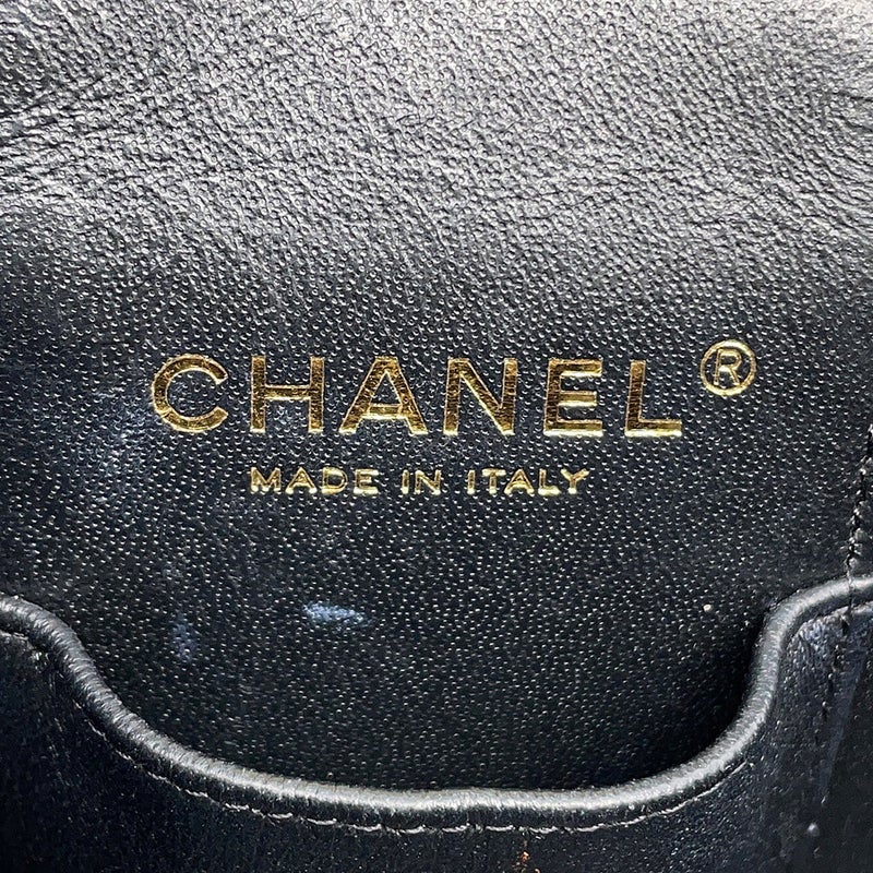 シャネル チェーンショルダーバッグ ココマーク マトラッセ バニティ キャビアスキン AS2362 CHANEL ヴァニティ 黒