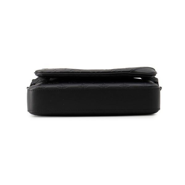 ルイヴィトン ショルダーバッグ モノグラム・シャドウ トリオ・メッセンジャー M46602 LOUIS VUITTON ブラック 黒