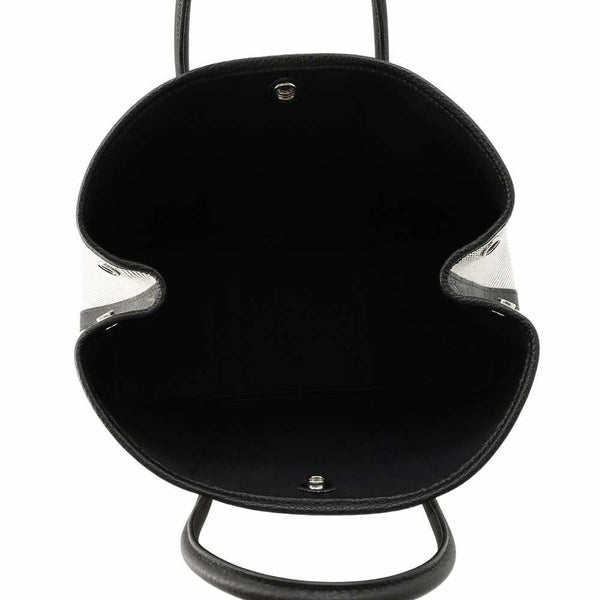 エルメス ガーデンパーティTPM エクリュ/ブラック/シルバー金具 ネゴンダ/トワルアッシュ Y刻印 黒