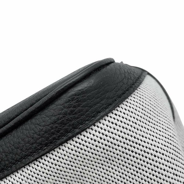 エルメス ガーデンパーティTPM エクリュ/ブラック/シルバー金具 ネゴンダ/トワルアッシュ Y刻印 黒