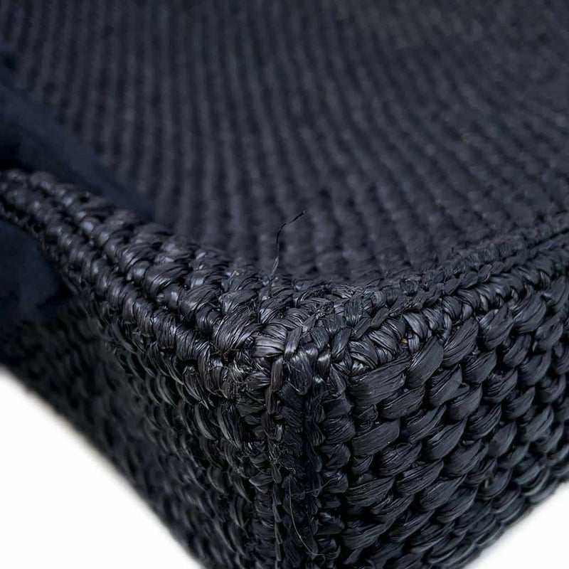 ロエベ トートバッグ スタンダード ラフィア A563R18X04 LOEWE 2wayショルダーバッグ 黒