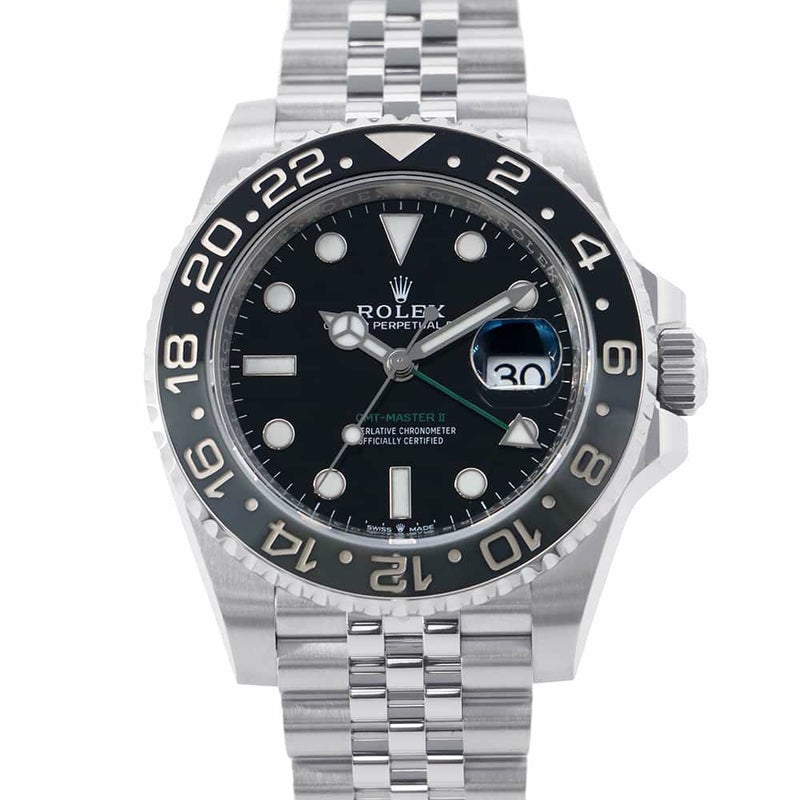 ロレックス GMTマスター2 ランダムシリアル ルーレット 126710GRNR ROLEX 腕時計 黒文字盤