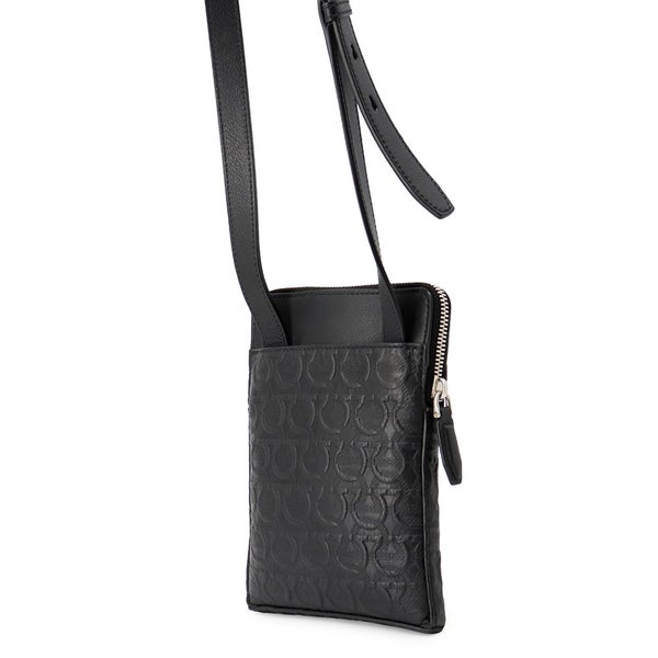 サルヴァトーレ・フェラガモ ショルダーバッグ ガンチーニ カーフレザー 240311 Ferragamo 黒