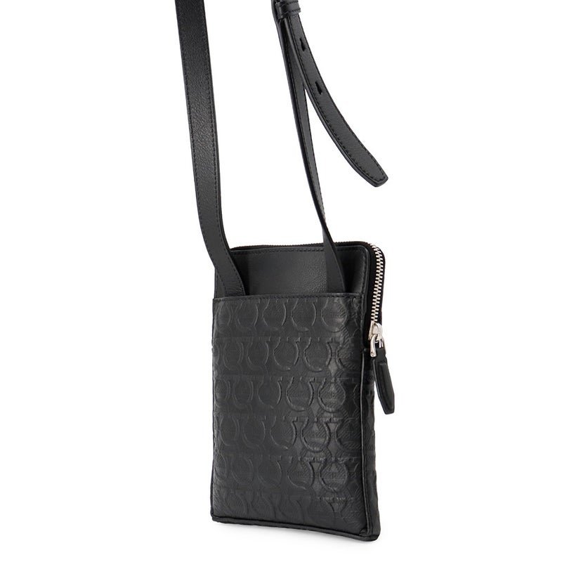 サルヴァトーレ・フェラガモ ショルダーバッグ ガンチーニ カーフレザー 240311 Ferragamo 黒