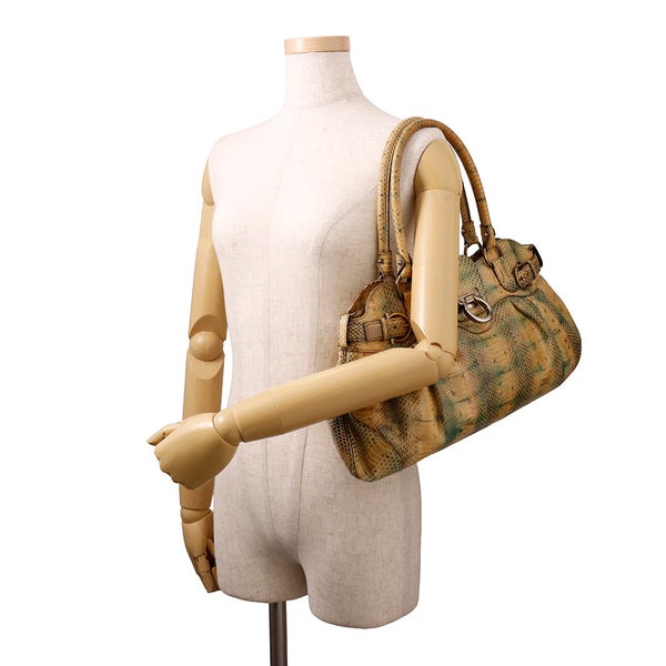 サルヴァトーレ・フェラガモ ハンドバッグ ガンチーニ パイソン 216300 Ferragamo