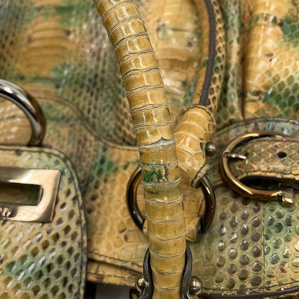 サルヴァトーレ・フェラガモ ハンドバッグ ガンチーニ パイソン 216300 Ferragamo