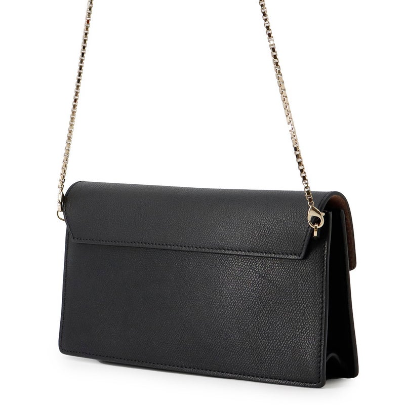ヴァレクストラ ショルダーバッグ イジィデ クラッチ レザー Valextra 2wayクラッチバッグ 黒