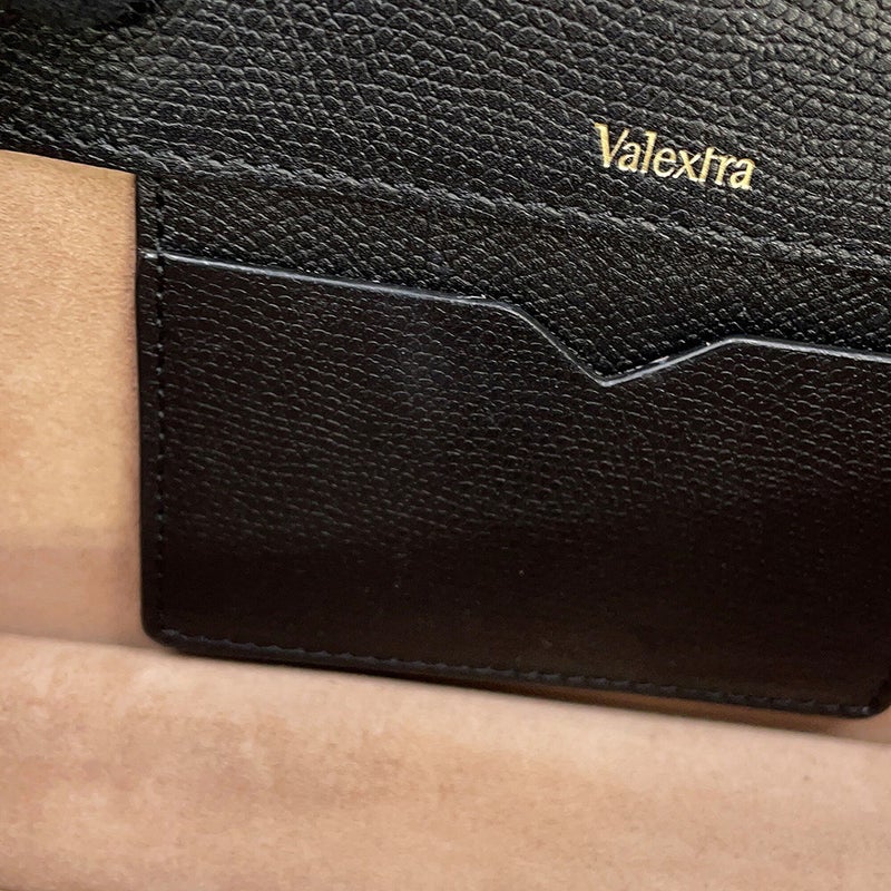 ヴァレクストラ ショルダーバッグ イジィデ クラッチ レザー Valextra 2wayクラッチバッグ 黒