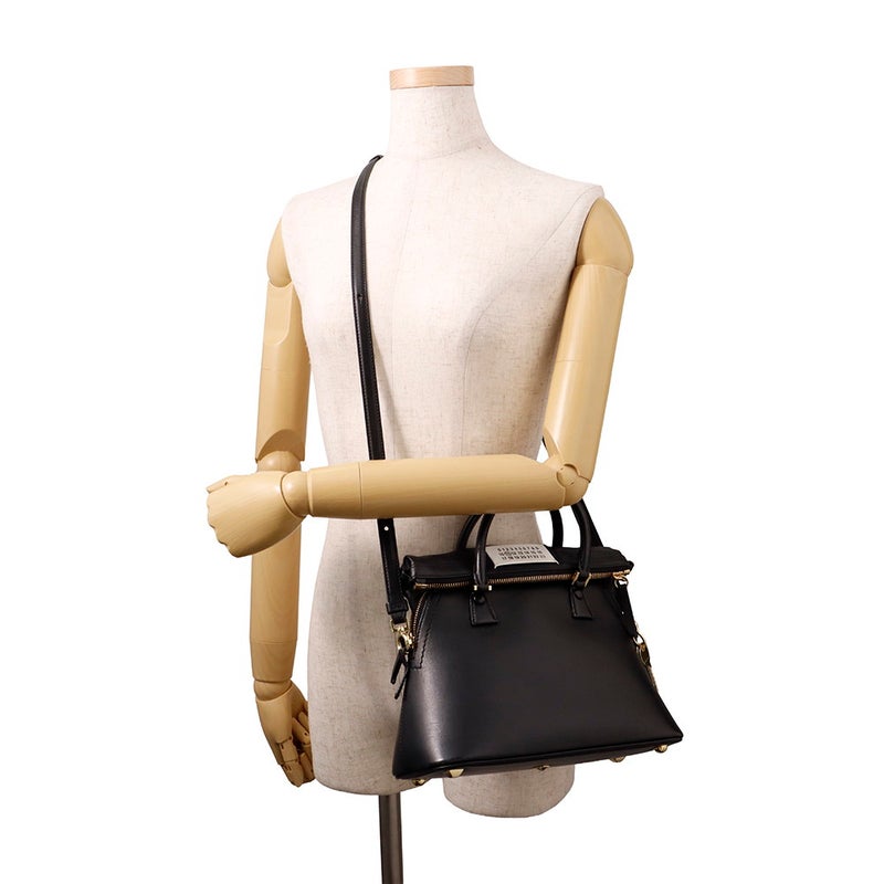 メゾンマルジェラ ハンドバッグ 5AC カーフレザー S56WG0082 Maison Margiela 黒 2way