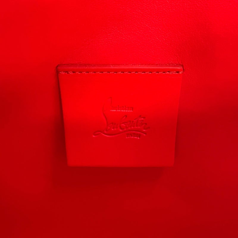 クリスチャン・ルブタン ショルダーバッグ スカイポーチ スパンコール レザー Christian Louboutin 2wayクラッチバッグ 黒