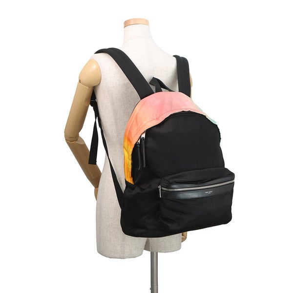 サンローランパリ リュックサック シティ CITY バックパック ナイロン 465448 SAINT LAURENT PARIS 黒