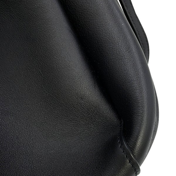 サンローランパリ ショルダーバッグ モノグラム ブールス ミニバケットバッグ レザー 394455 SAINT LAURENT PARIS 黒