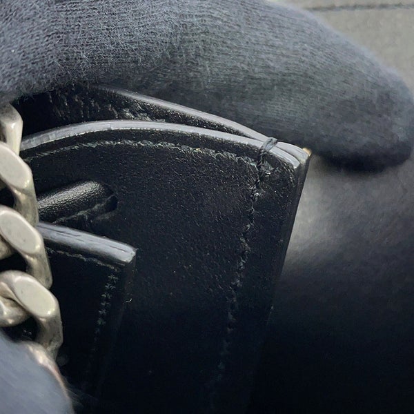 サンローランパリ ショルダーバッグ モノグラム ブールス ミニバケットバッグ レザー 394455 SAINT LAURENT PARIS 黒
