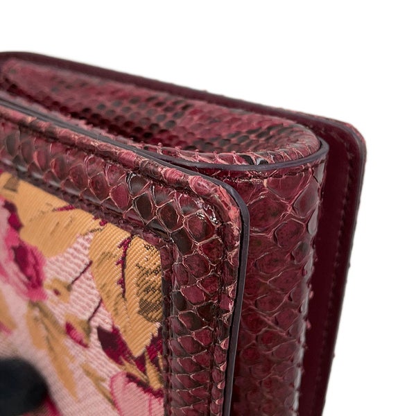 ドルチェ＆ガッバーナ チェーンショルダーバッグ ディヴォーション ハート フラワー柄 パイソン DOLCE&GABBANA 2way