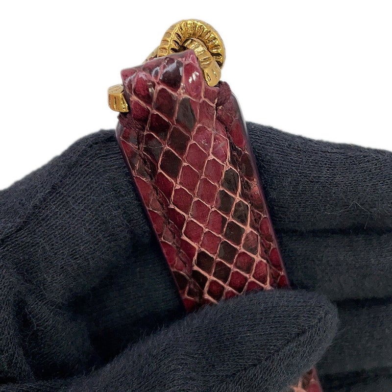 ドルチェ＆ガッバーナ チェーンショルダーバッグ ディヴォーション ハート フラワー柄 パイソン DOLCE&GABBANA 2way