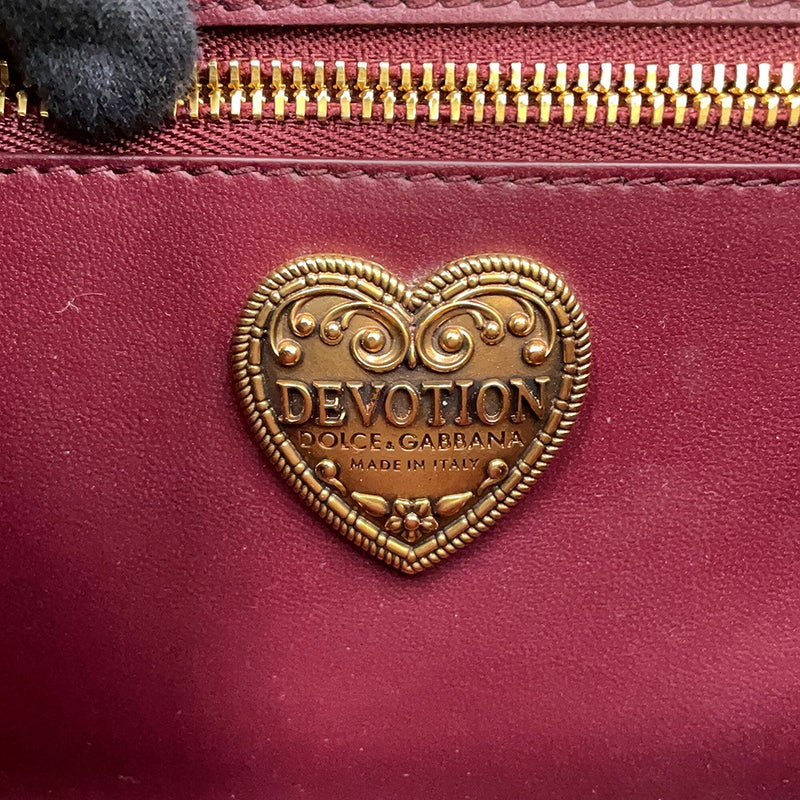 ドルチェ＆ガッバーナ チェーンショルダーバッグ ディヴォーション ハート フラワー柄 パイソン DOLCE&GABBANA 2way