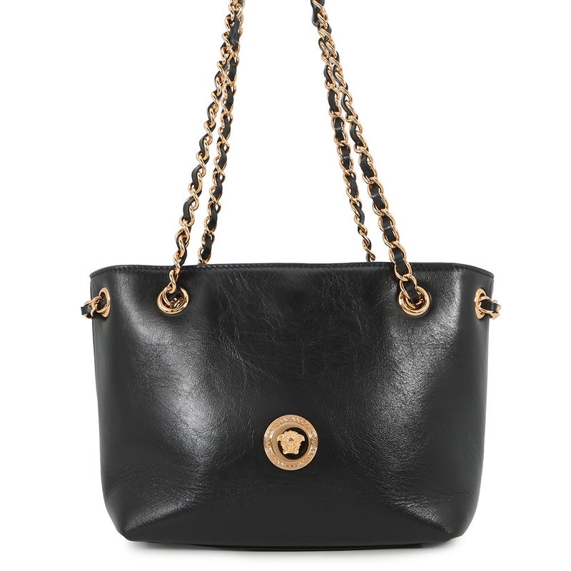 ヴェルサーチェ チェーンショルダーバッグ メデューサ スモール レザー 1021383 VERSACE 黒