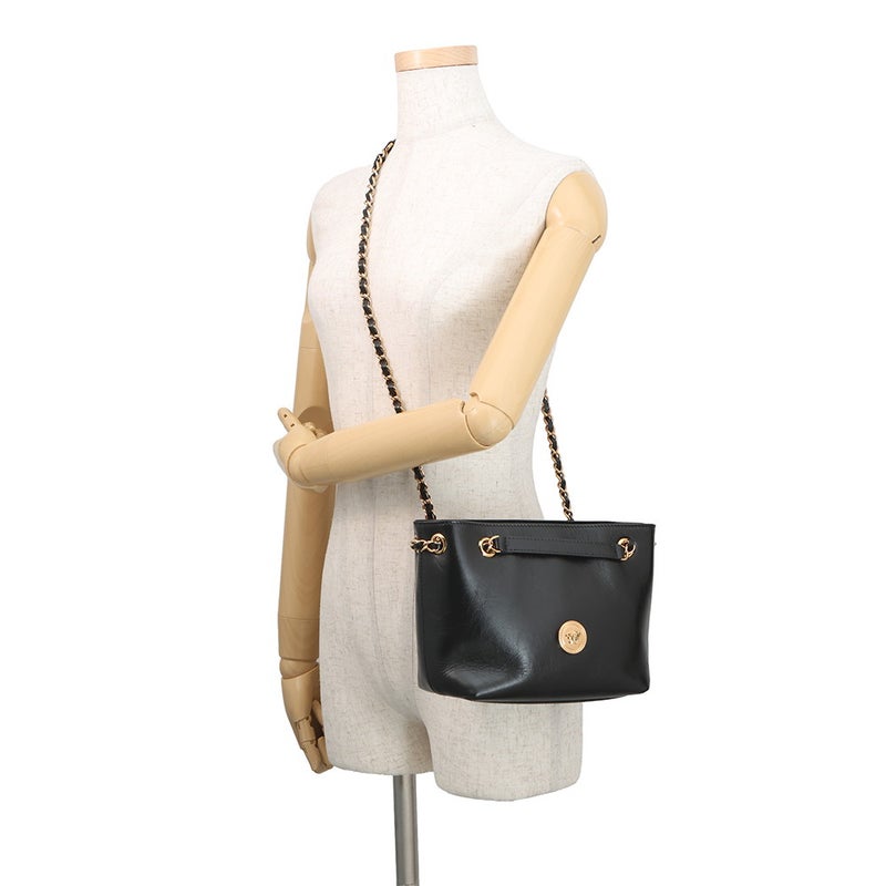 ヴェルサーチェ チェーンショルダーバッグ メデューサ スモール レザー 1021383 VERSACE 黒