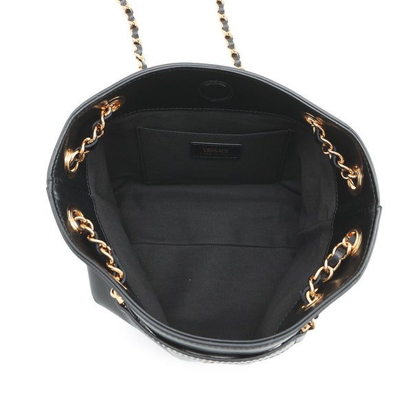 ヴェルサーチェ チェーンショルダーバッグ メデューサ スモール レザー 1021383 VERSACE 黒