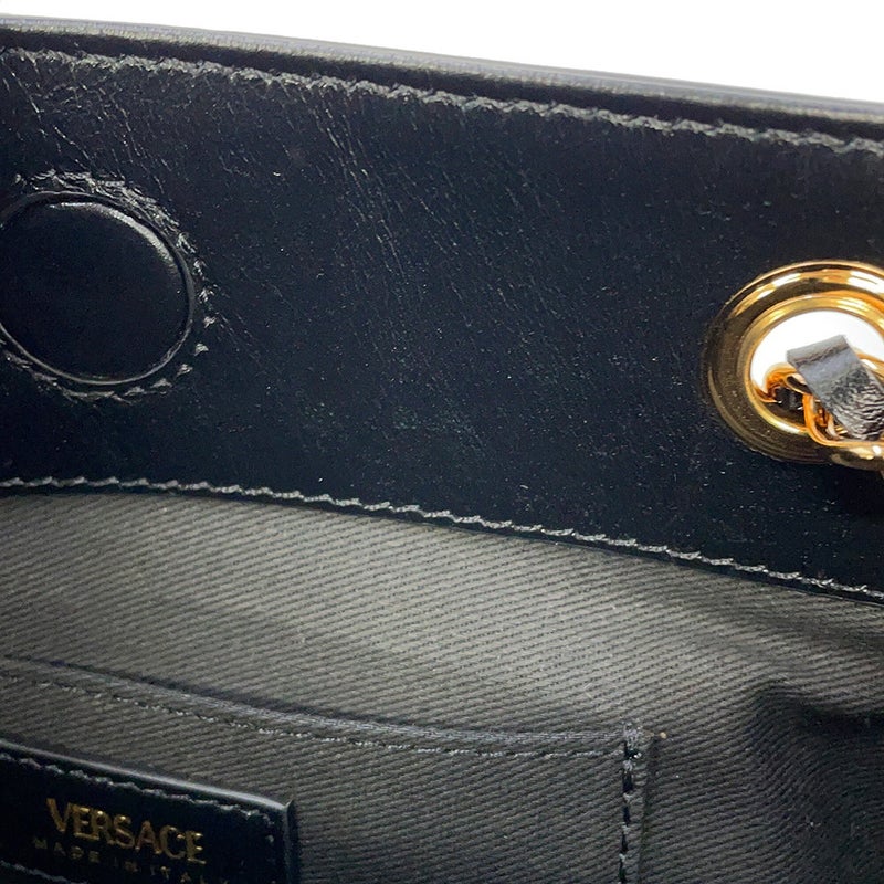 ヴェルサーチェ チェーンショルダーバッグ メデューサ スモール レザー 1021383 VERSACE 黒
