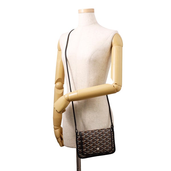 ゴヤール ショルダーバッグ プリュメ ポーチウォレット PVC レザー PLUMETPMLTY01CL01P GOYARD ミニバッグ 黒