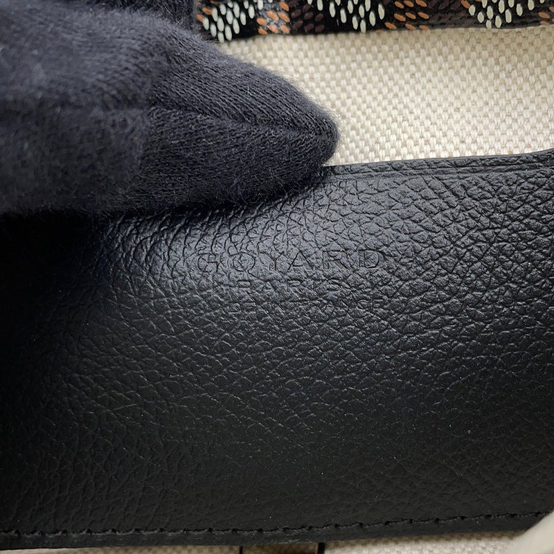 ゴヤール ショルダーバッグ プリュメ ポーチウォレット PVC レザー PLUMETPMLTY01CL01P GOYARD ミニバッグ 黒