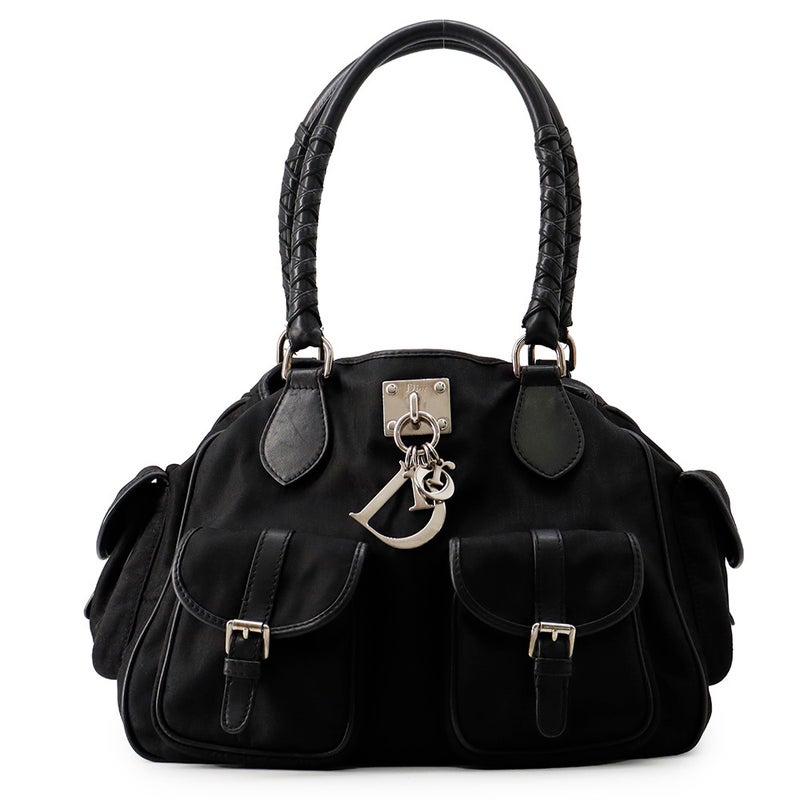ディオール ハンドバッグ オブリーク ラブリー ナイロン レザー NLC44164 Christian Dior 黒
