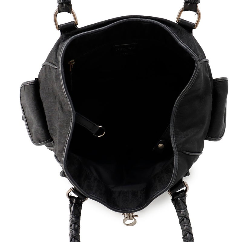 ディオール ハンドバッグ オブリーク ラブリー ナイロン レザー NLC44164 Christian Dior 黒