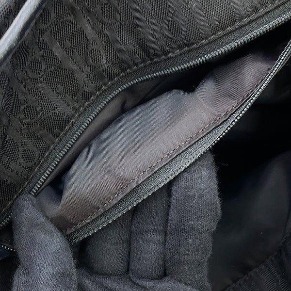 ディオール ハンドバッグ オブリーク ラブリー ナイロン レザー NLC44164 Christian Dior 黒