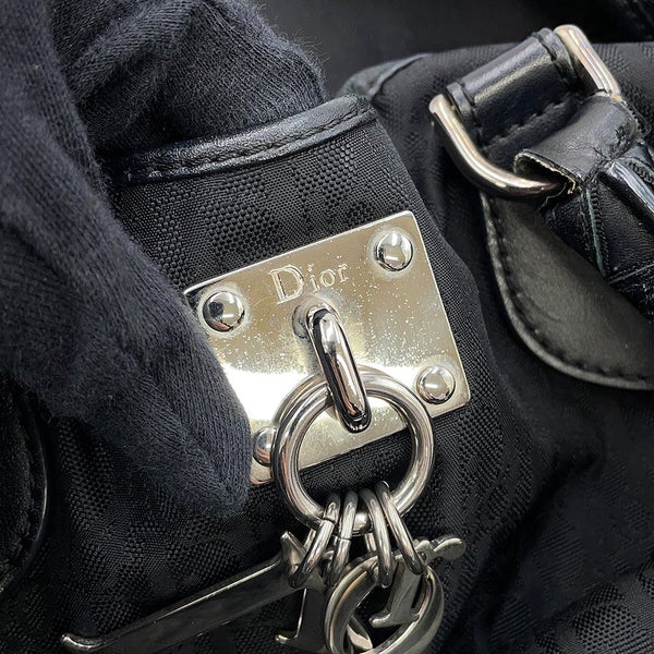 ディオール ハンドバッグ オブリーク ラブリー ナイロン レザー NLC44164 Christian Dior 黒