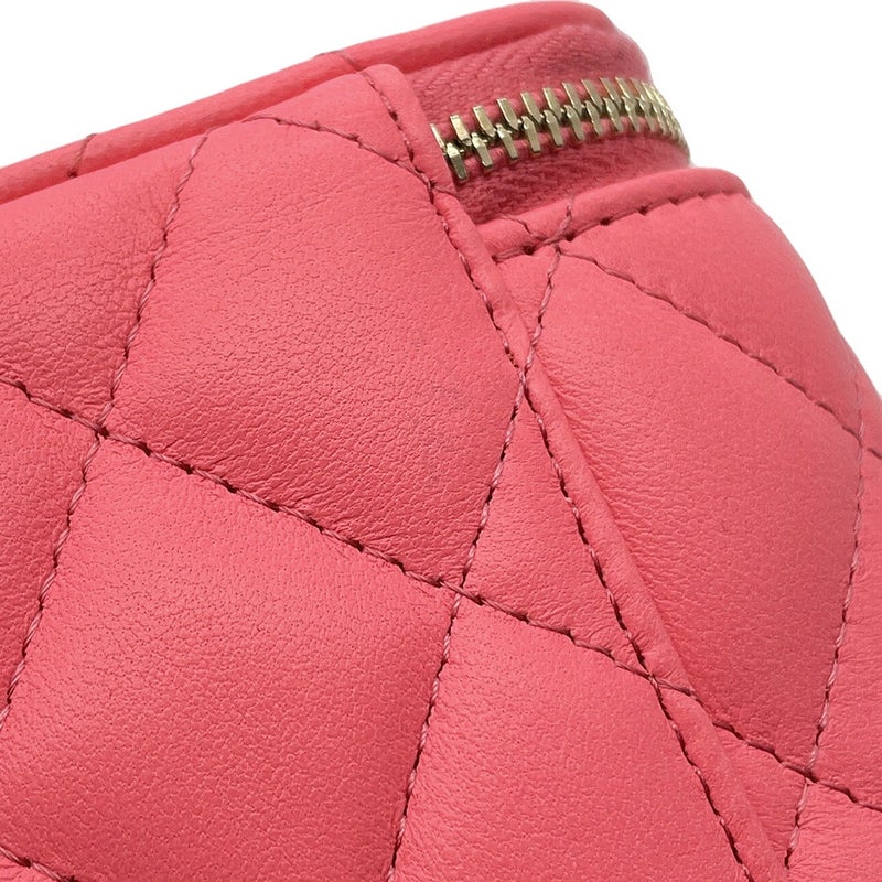 シャネル チェーンショルダーバッグ ココマーク マトラッセ ココボール バニティバッグ スモール  ラムスキン AP1447 CHANEL