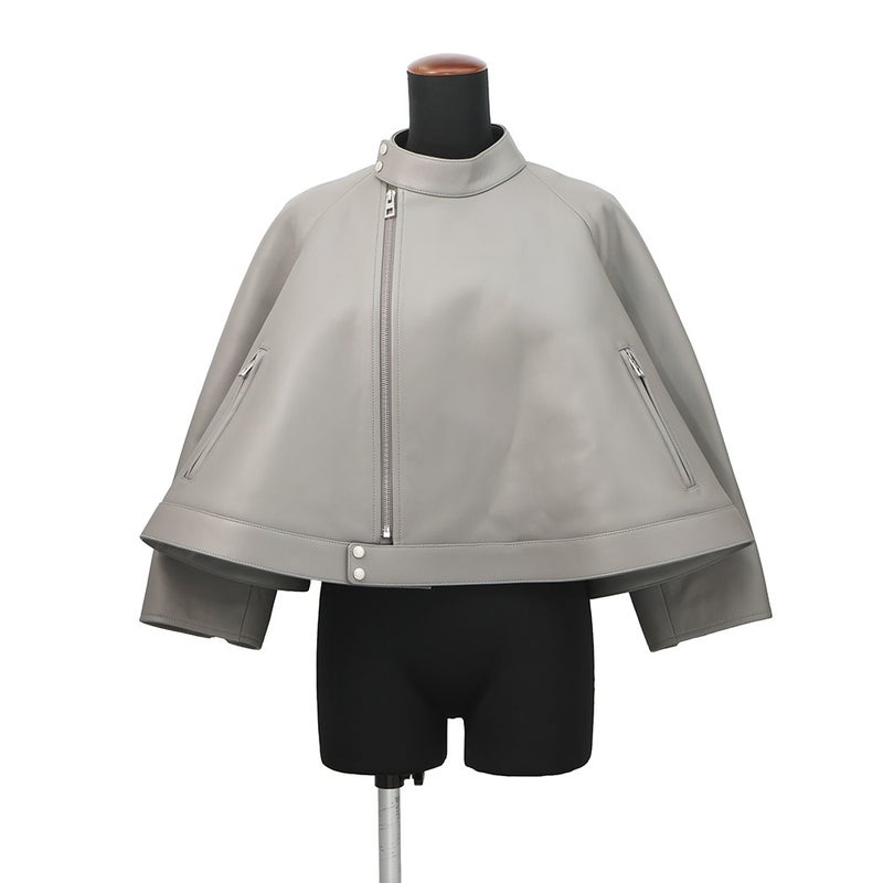 ロエベ ジャケット トラペーズ レザー  レディースサイズ36 S540Y34L35 LOEWE アウター