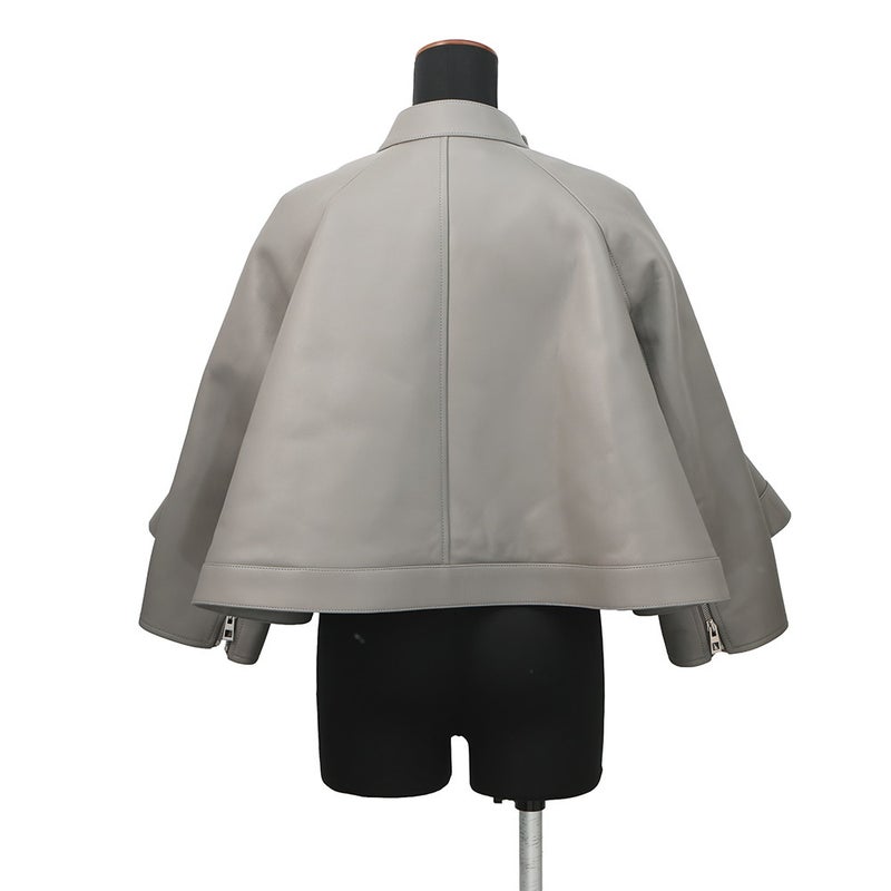 ロエベ ジャケット トラペーズ レザー  レディースサイズ36 S540Y34L35 LOEWE アウター