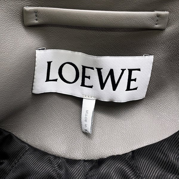 ロエベ ジャケット トラペーズ レザー  レディースサイズ36 S540Y34L35 LOEWE アウター