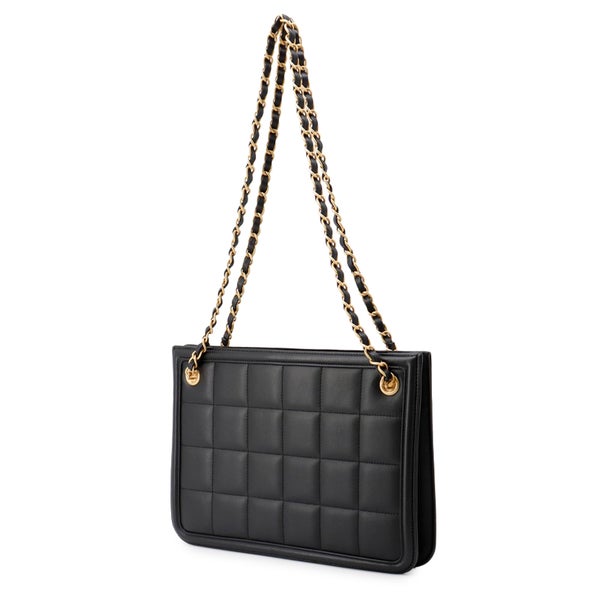 シャネル チェーンショルダーバッグ スモール ショッピングバッグ ラムスキン AS5250 CHANEL 黒