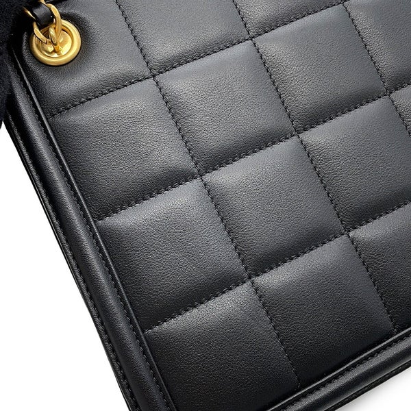 シャネル チェーンショルダーバッグ スモール ショッピングバッグ ラムスキン AS5250 CHANEL 黒