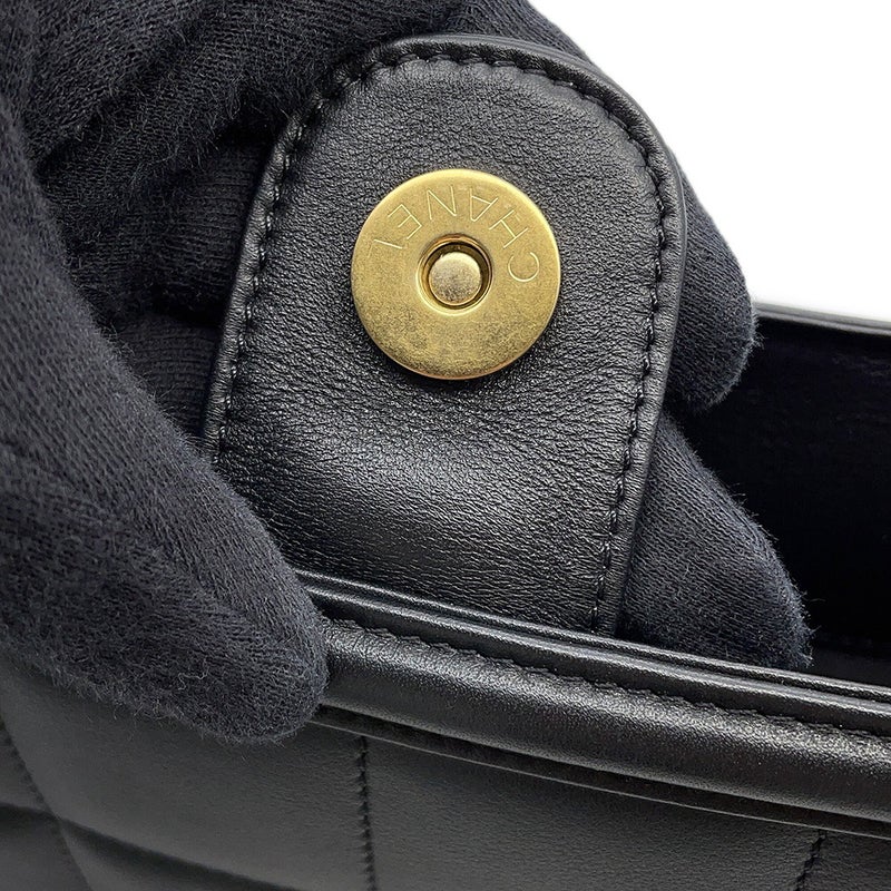 シャネル チェーンショルダーバッグ スモール ショッピングバッグ ラムスキン AS5250 CHANEL 黒