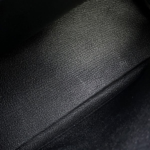 エルメス ハンドバッグ ケリー25 内縫い ブラック/ゴールド金具 トゴ W刻印 ２wayショルダー 黒