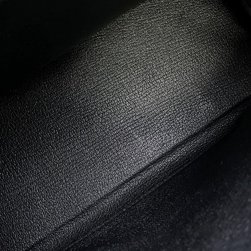 エルメス ハンドバッグ ケリー25 内縫い ブラック/ゴールド金具 トゴ W刻印 ２wayショルダー 黒