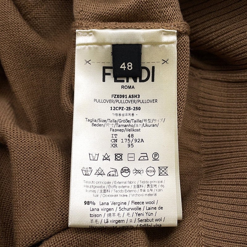フェンディ セーター FF モチーフ ウール メンズサイズ48 FZX091 FENDI トップス ニット