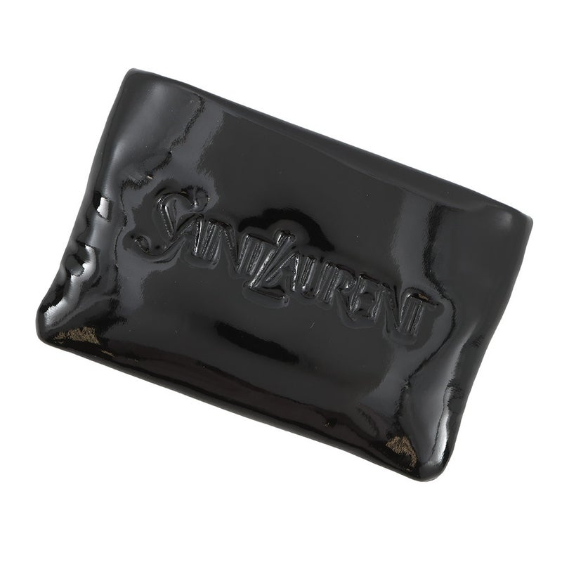 サンローランパリ コインケース パフィー パテント ロゴ 777889 SAINT LAURENT PARIS 財布 黒