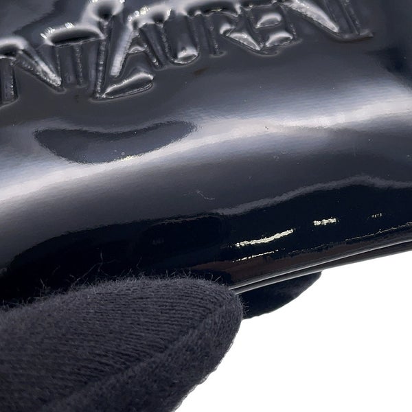 サンローランパリ コインケース パフィー パテント ロゴ 777889 SAINT LAURENT PARIS 財布 黒