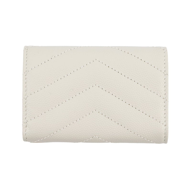 サンローランパリ 三つ折り財布 モノグラム オリガミ タイニーウォレット レザー 668274 SAINT LAURENT PARIS 財布 白