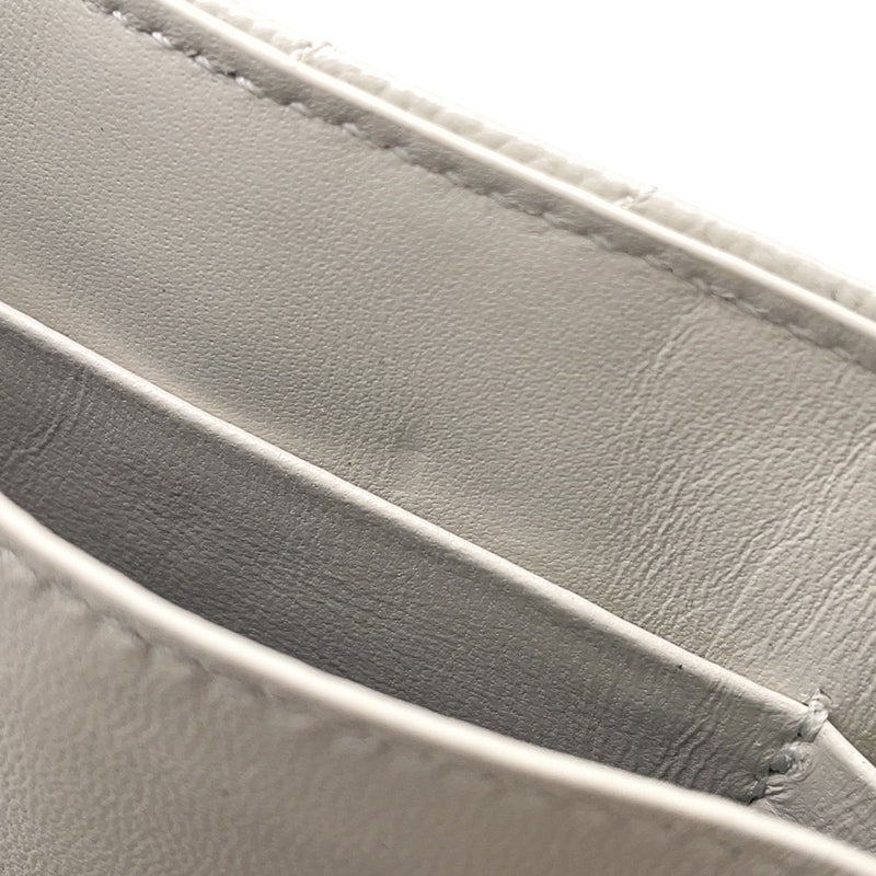 サンローランパリ 三つ折り財布 モノグラム オリガミ タイニーウォレット レザー 668274 SAINT LAURENT PARIS 財布 白