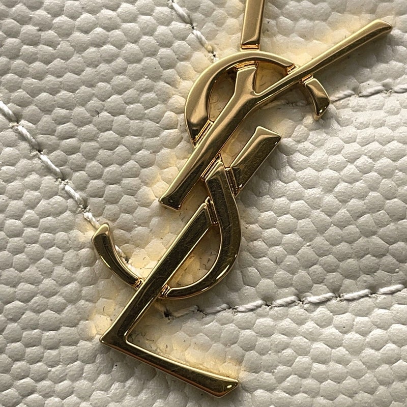 サンローランパリ 三つ折り財布 モノグラム オリガミ タイニーウォレット レザー 668274 SAINT LAURENT PARIS 財布 白