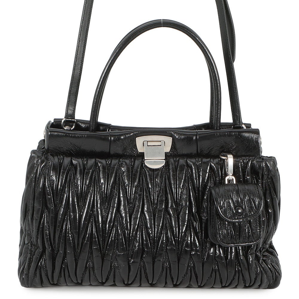 ミュウミュウ ハンドバッグ マテラッセ レザー 5BA202 Miu Miu 2way