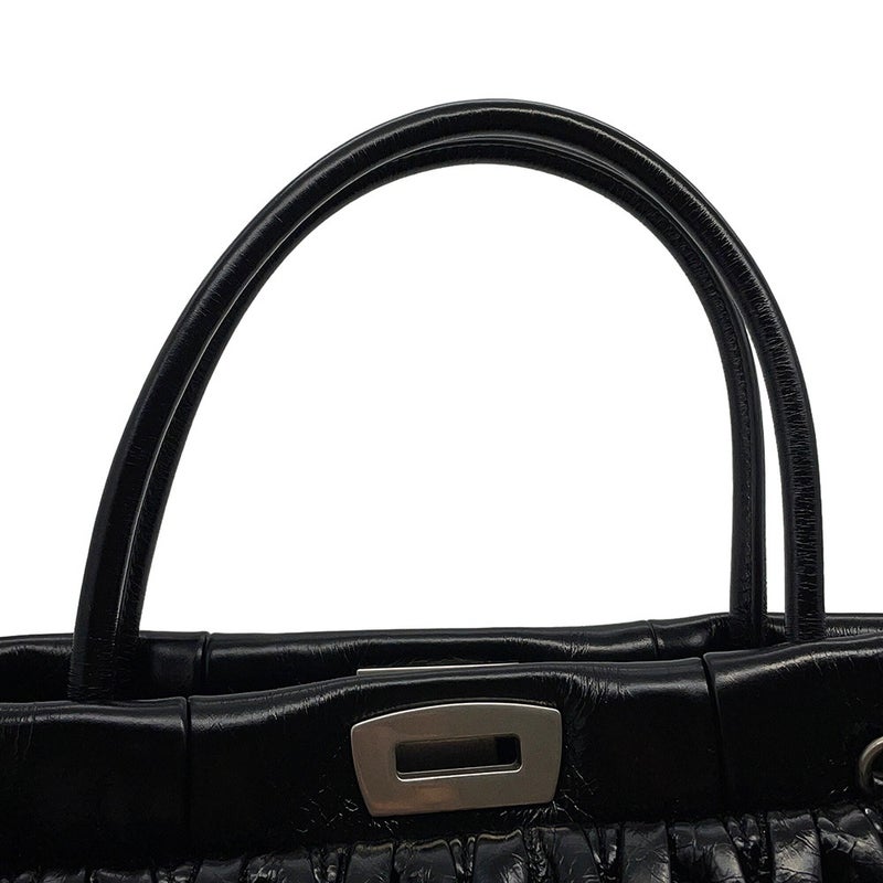 ミュウミュウ ハンドバッグ マテラッセ レザー 5BA202 Miu Miu 2wayショルダーバッグ 黒 アウトレット品